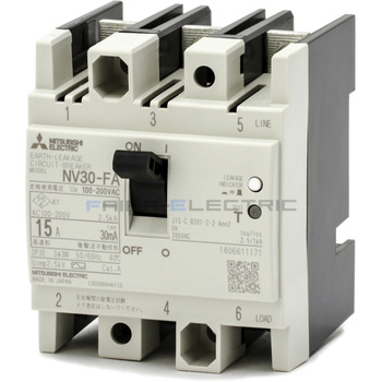 NV30-FA 3P 15A 100-200V 30MA