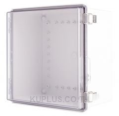 Enclosure, Hinge/Latch, PC Clear 11.81×11.81×7.09"