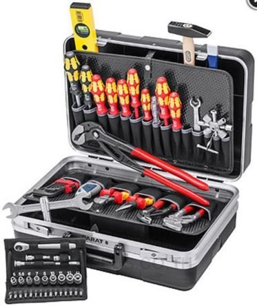 00 21 21 HK S Knipex 24 Piece VDE/1000 V Plumbing Case Tool Kit