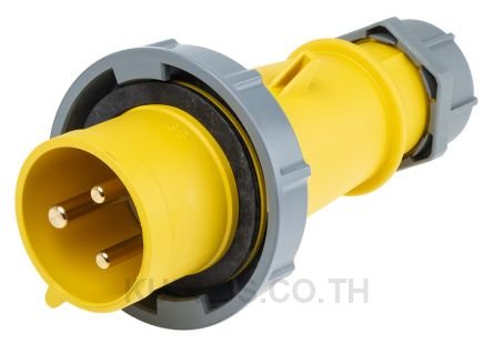 Mennekes AM-TOP Series, IP67 Yellow Cable Mount 2P+E Industrial Power Plug, Rated At 32A, 110 V