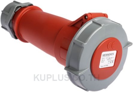 Mennekes AM-TOP Series, IP67 Red Cable Mount 3P+E Industrial Power Socket, Rated At 32A, 415 V