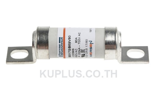 Mersen 80A  Fuse, 17 x 49mm, 690V, 61 , 65.5mm