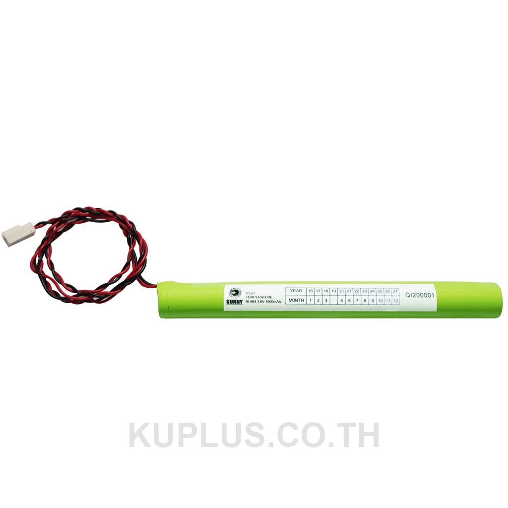 Ni-MH 3.6V-2100mAh SUNNY เเบตเตอรี่เเห้ง นิกเกิล เมทัลไฮไดรต์ ขนาด 3.6V 2100 mAh Battery Ni-MH เหมาะสำหรับป้ายไฟทางออกฉุกเฉิน
