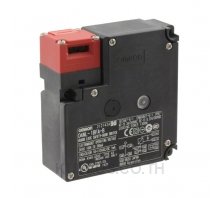 Guard lock safety-door switch, D4NL, M20, 3NC + 2NC (slow-action), head: plastic, 24-VDC solenoid lock/mechanical release, 10 to 115 VAC/VDC LED indicator