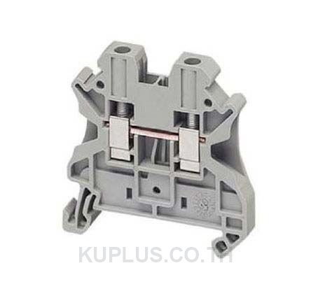 NSYTRV42, SCREW TERMINAL, FEED THROUGH, 2 POINTS, 4MM² , GREY