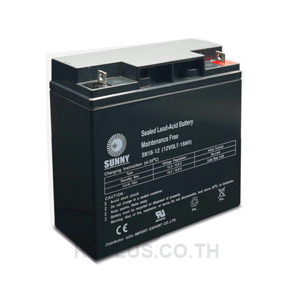 แบตเตอรี่แห้ง Sunny รุ่น SN 18 - 12, ขนาด 12V-18AH.