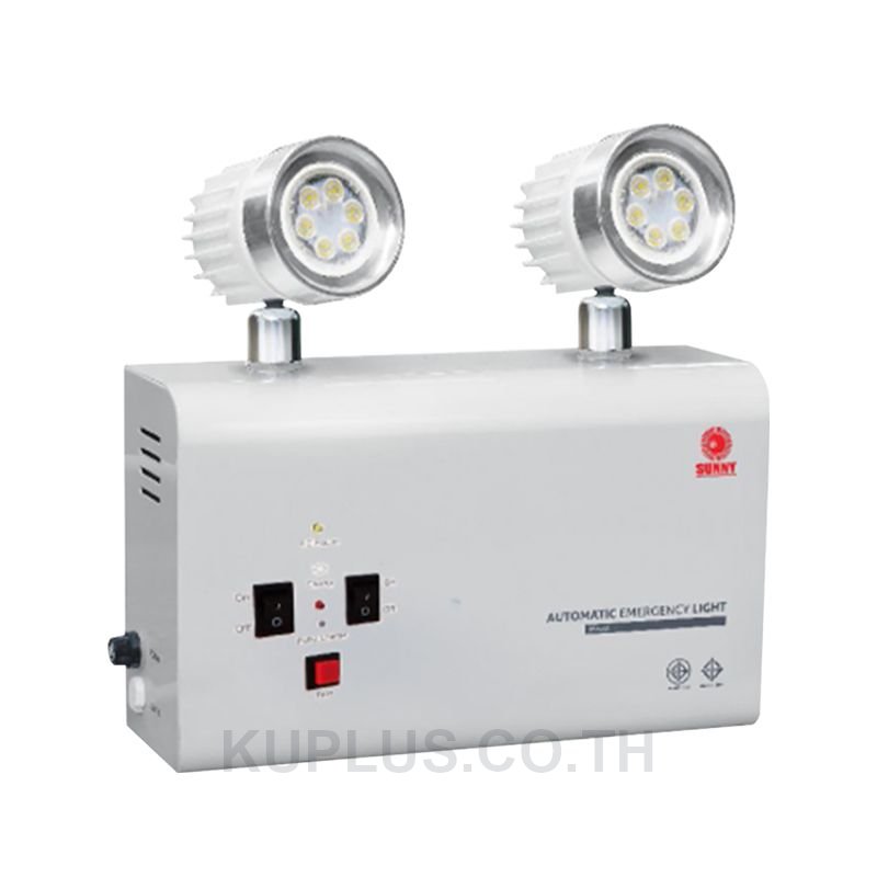 โคมไฟฉุกเฉิน SUNNY รุ่น SEMP203NC7 LED กำลัง 2x3 วัตต์ ขนาด 7 ซม. สีขาว