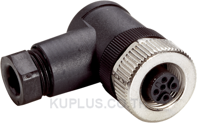 SICK Circular Connector, 4 Contacts, Cable Mount, M12 Connector, Plug, Female, IP67 #6007303
