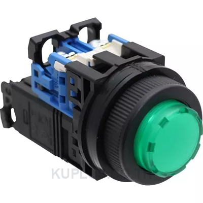 AR30E0L-10M3G : ILLUMINATE PUSHBUTTON EXTENDED ROUND 30mm. GREEN