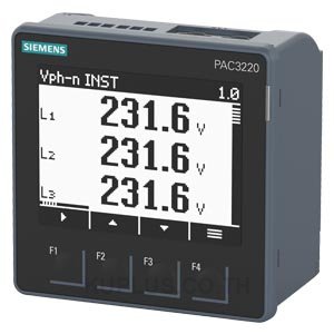 SENTRON PAC3220 LCD 96X96 mm Power Monitoring Device Controll panel