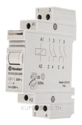 Finder DIN Rail Latching Modular Step Relay, 230V ac Coil, 16A Switching Current, SPST-NC, SPST-NO