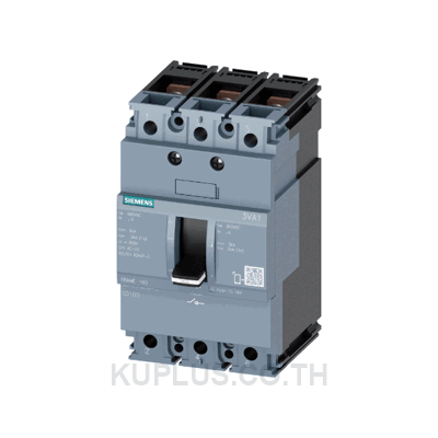 Siemens, SENTRON MCCB 3P 100A, Breaking Capacity 55 kA