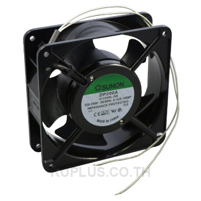 DP200A พัดลมดูดอากาศ ขนาด 120x120x38 mm. (4.5 นิ้ว) ตัวเป็นเหล็ก