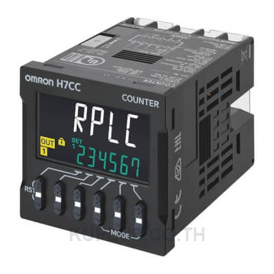Digital counter, screw terminals, 48x48 mm, IP66, 6 count digits, multifunction: 1&2-stage, total, batch, dual, twin counter, tachometer, SPST & SPDT relay output, 100-240 VAC supply, 12 VDC aux. supply