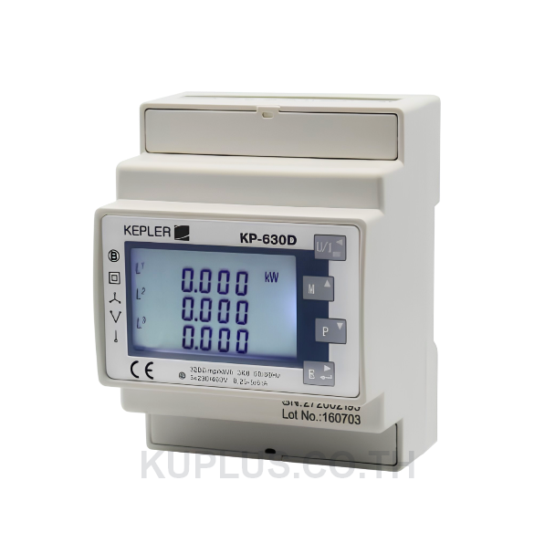 KP-630D KEPLER มิเตอร์วัดและวิเคราะห์ค่าพารามิเตอร์ทางไฟฟ้าแบบราง
