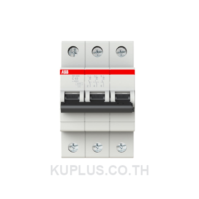 SH200 MCB 63A 3 Pole Type C 6kA